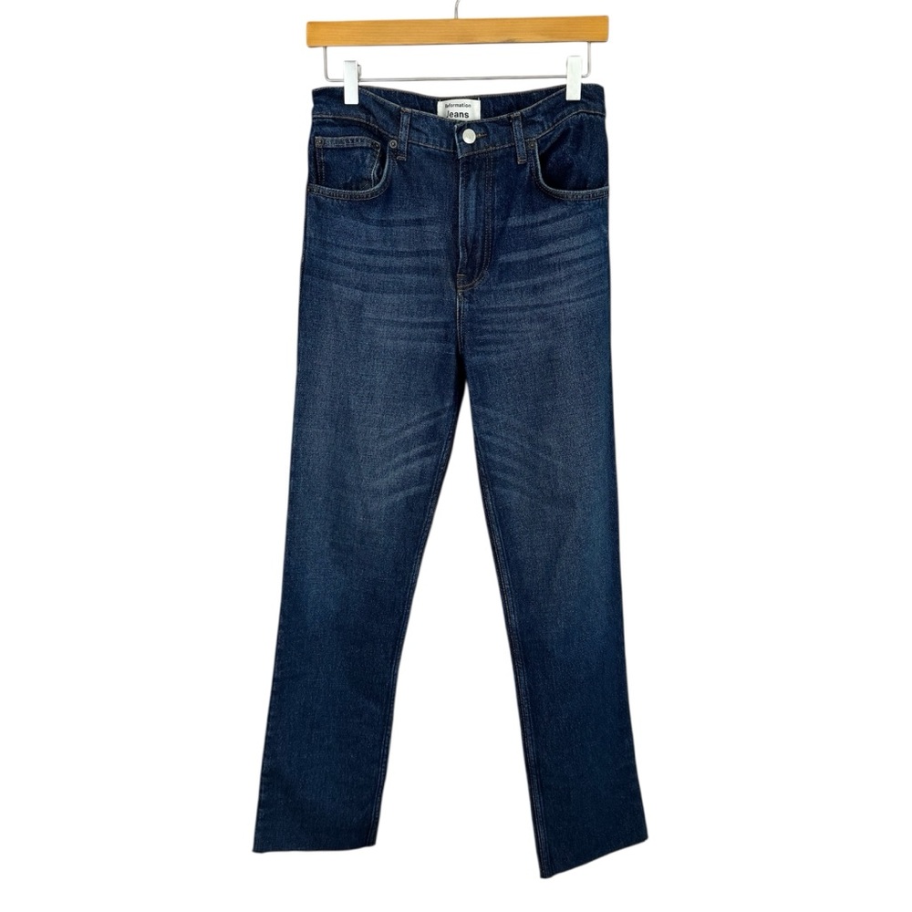Reformation Liza Jeans Jamaica Wash Raw Hem Size 28